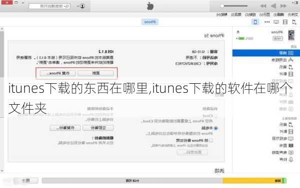 itunes下载的东西在哪里,itunes下载的软件在哪个文件夹