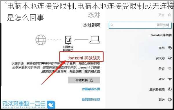 电脑本地连接受限制,电脑本地连接受限制或无连接是怎么回事