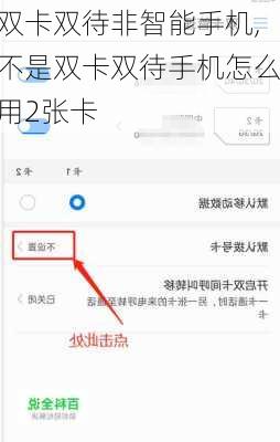 双卡双待非智能手机,不是双卡双待手机怎么用2张卡
