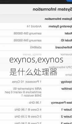 exynos,exynos是什么处理器