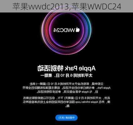 苹果wwdc2013,苹果WWDC24