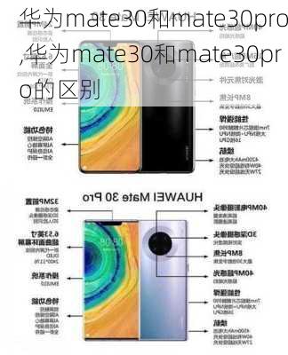 华为mate30和mate30pro,华为mate30和mate30pro的区别