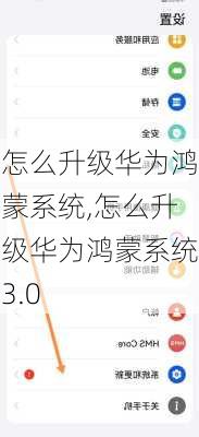 怎么升级华为鸿蒙系统,怎么升级华为鸿蒙系统3.0