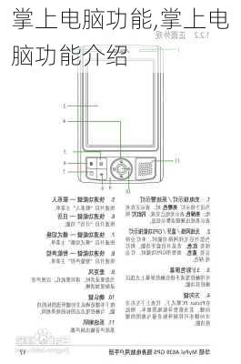 掌上电脑功能,掌上电脑功能介绍