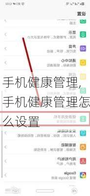 手机健康管理,手机健康管理怎么设置
