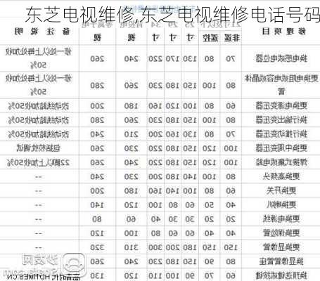 东芝电视维修,东芝电视维修电话号码