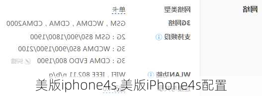 美版iphone4s,美版iPhone4s配置