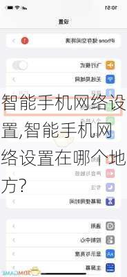 智能手机网络设置,智能手机网络设置在哪个地方?